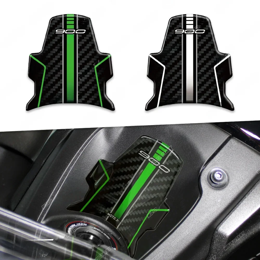 3D motocykl klucz Protector blokada zapłonu naklejki naklejki dla Kawasaki Z900 Z 900 2023 2024 2025 — 2