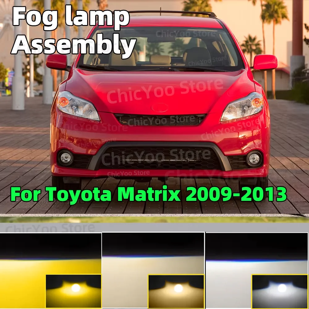 

Lens 3inch Projectors LED Fog Light White Yellow For Toyota Matrix 2009 2010 2011 201 2013