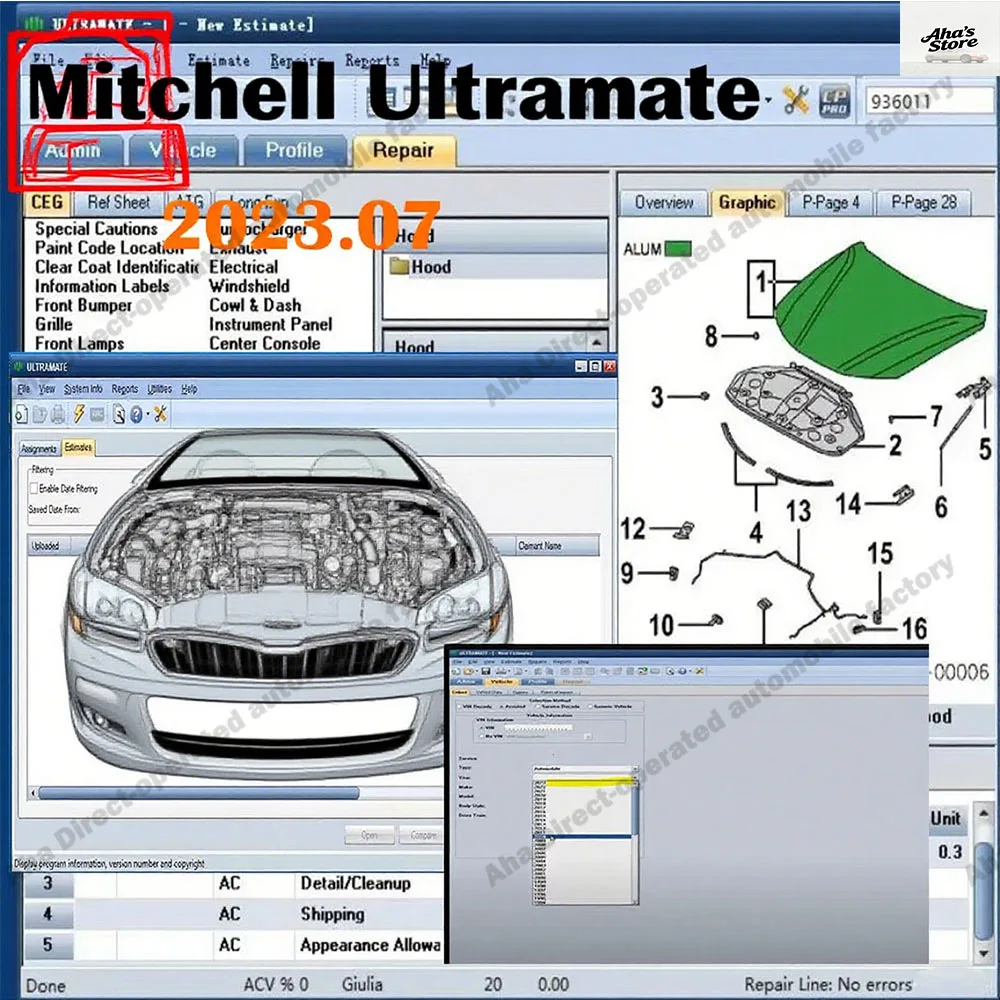 

Newest MITCHell ULTRAMATE 2023.07 obd2 scanner COMPLETE ADVANCED ESTIMATING SYSTEM+Patch for never expire installed indefinitely