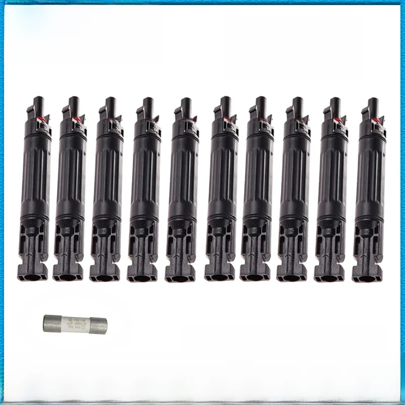 Fotovoltaïsche connector 10A 15A 20A 30A DC-zekering Zekering 1000V zonne-connector met inline-zekering voor zonnepaneelsysteem TUV waterdicht - afbeelding 2