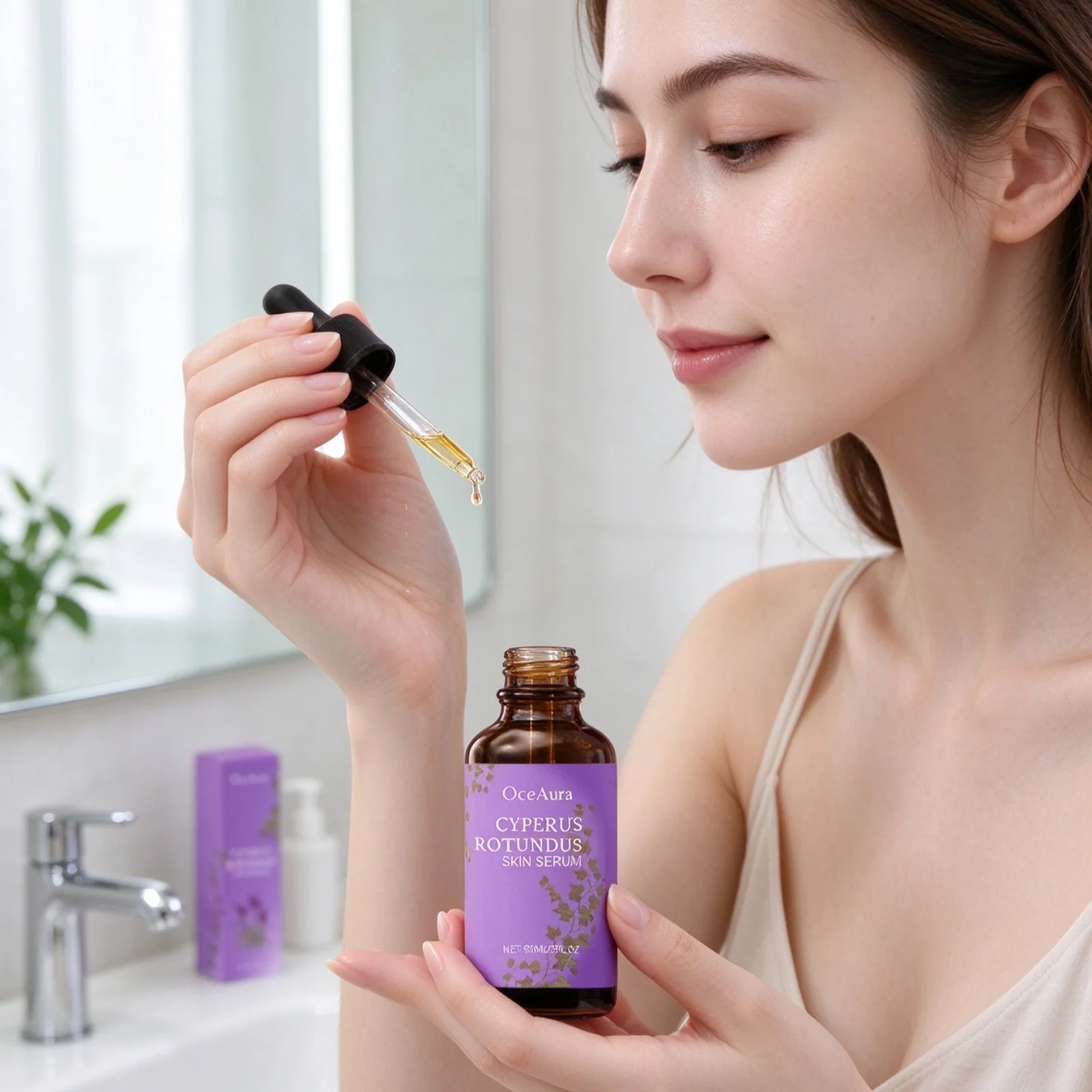 OceAura Hair Removal Care Oil Quick Absorption Moisturize Skin Reduce Discomfort Non Greasy Light Texture Cyperus Rotundus Serum