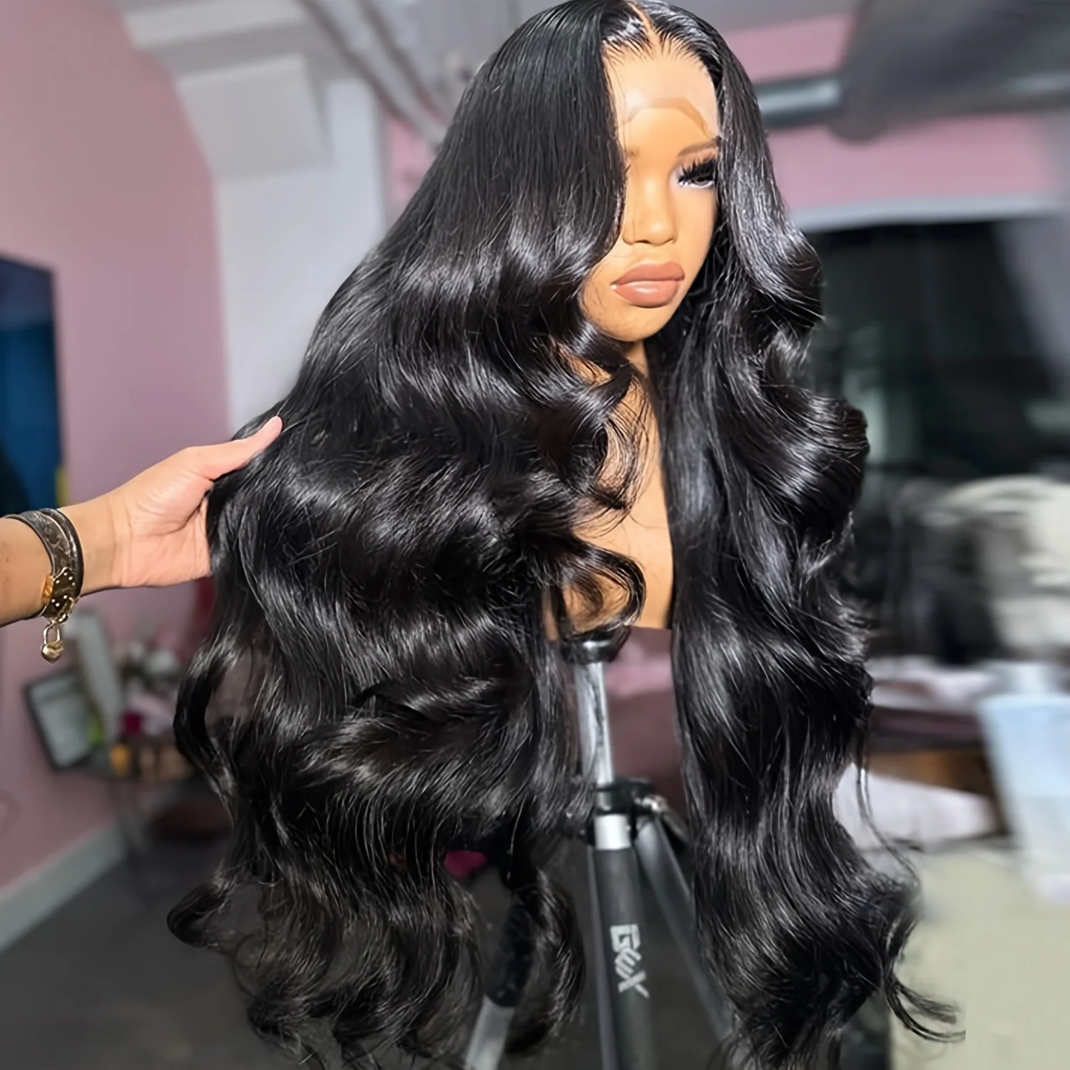 

body wave human hair wigs 180 Density 30 40 Inch Lace Front Wig hd lace wig 13x4 13x6 Natural Black Raw Brazilia Hair Extensions