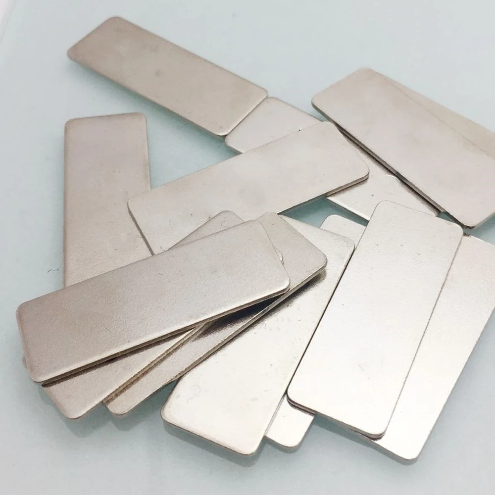 

Steel Plate 50pcs/pack 35x13x1mm Steel Sheet Special Packing Box Accessories Rectangle High Quality Steel, NOT magnet