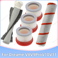 Fit For Dreame V9 V10 V11 V8 V9B V9P V9Pro XR Wireless Handheld Vacuum Cleaner Parts Main Roller Mites Removal Brush HEPA Filter