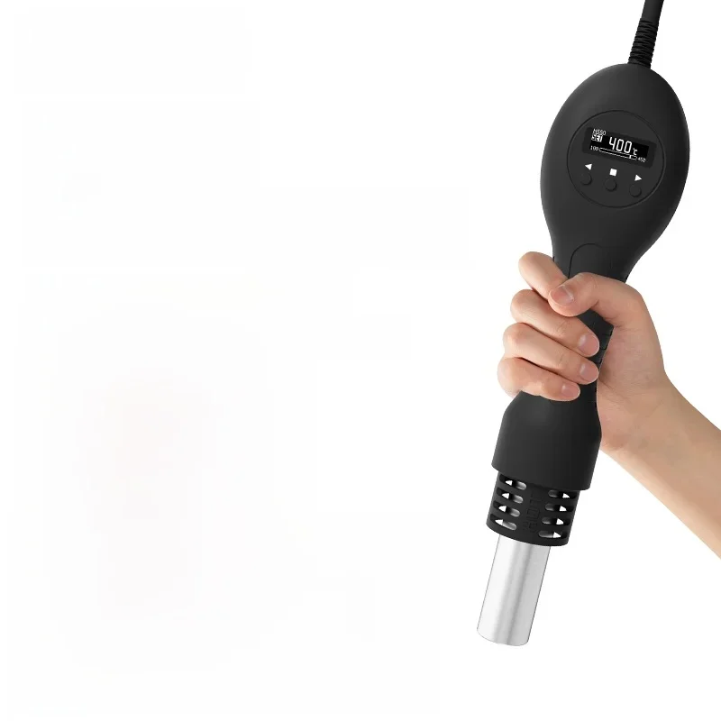 ALIENTEK H550 Heißluftpistole, verstellbare Hand-Heißluftpistole, 550 W, elektrische digitale Temperaturheizung, schnelle Lötstation