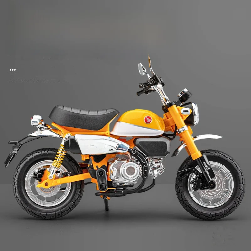 1:12 Honda Monkey 125 modèle de moto de sport en alliage moulé sous pression modèle de moto de course de rue Simulation son lumière enfants jouets cadeau