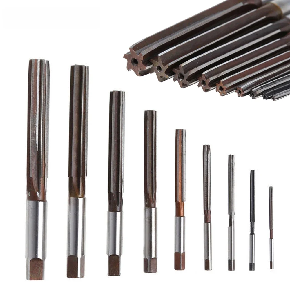 1PC Rozwiertak ręczny 3-42 mm Precision H8 9SiCr Narzędzia inżynieryjne z chwytem prostym (3/4/5/6/7/8/9/10/11/12/13/15/20/22/25/30/32/35/40mm) — zdjęcie 2
