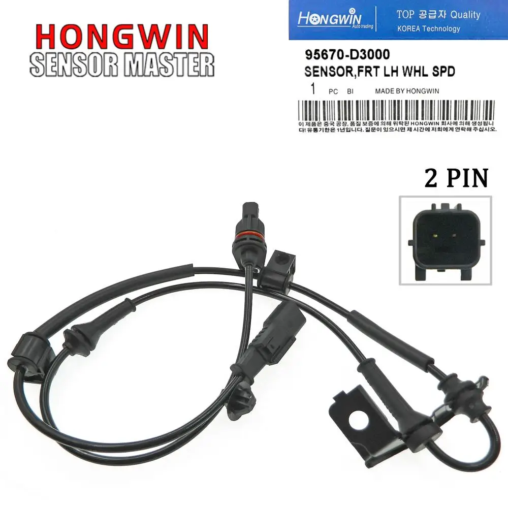 Front Right Left ABS Speed Sensor 95671-D3000 95670-D3000 95671-F8000 For Hyundai Tucson 2016-2020 / Kia Sportage 2017-2022 2.0L