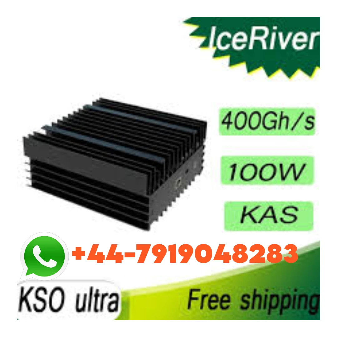 

BQ полный ICERIVER KS0 ULTRA 400GH 100 Вт KAS-Майнер с блоком питания, Крипто-Майнер KASPA