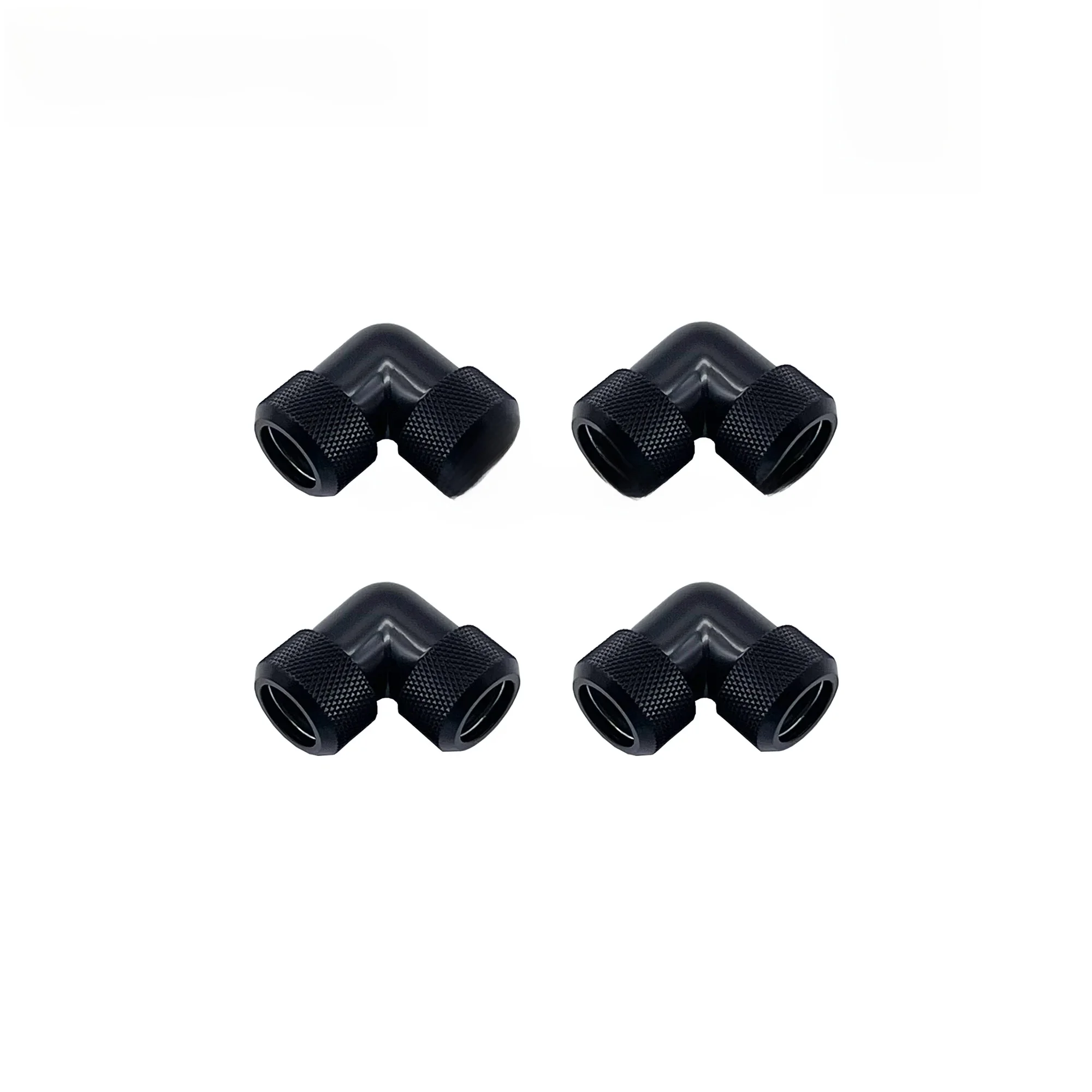 BARROW 4 sztuk G1/4 ''gwint podwójny 90 stopni obrotowy Adapter montażowy obrotowy 90 kąt adaptery używać do OD12mm/14mm/16mm sztywna rurka — zdjęcie 2
