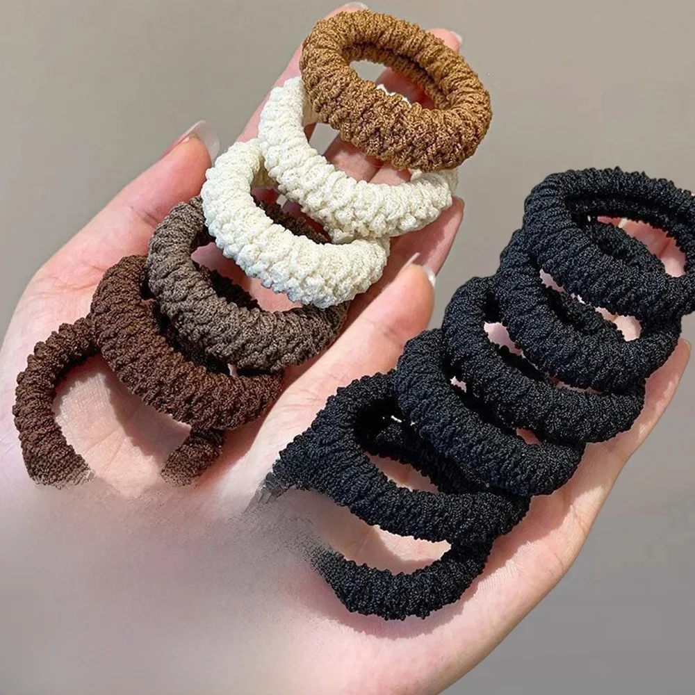 Proste podstawowe elastyczne opaski do włosów krawaty dla dziewczynki Scrunchie uchwyt na kucyk opaski gumowe gumka do włosów modna opaska na głowę akcesoria do włosów — zdjęcie 2