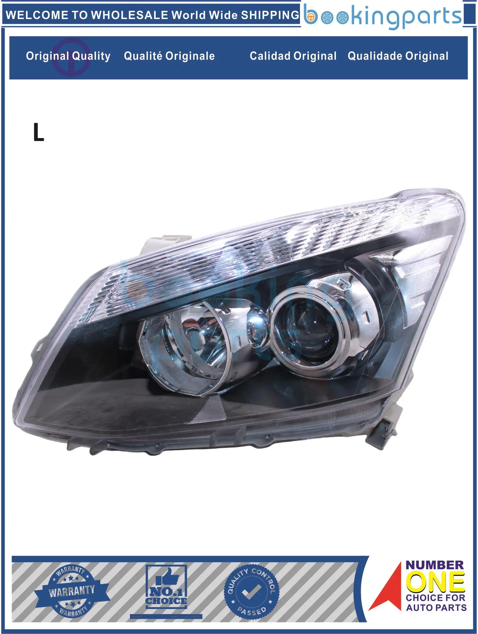 HEA58507(LHD L-MANUAL-H),WT25C101A Headlamp For ISUZU D-MAX 06-15