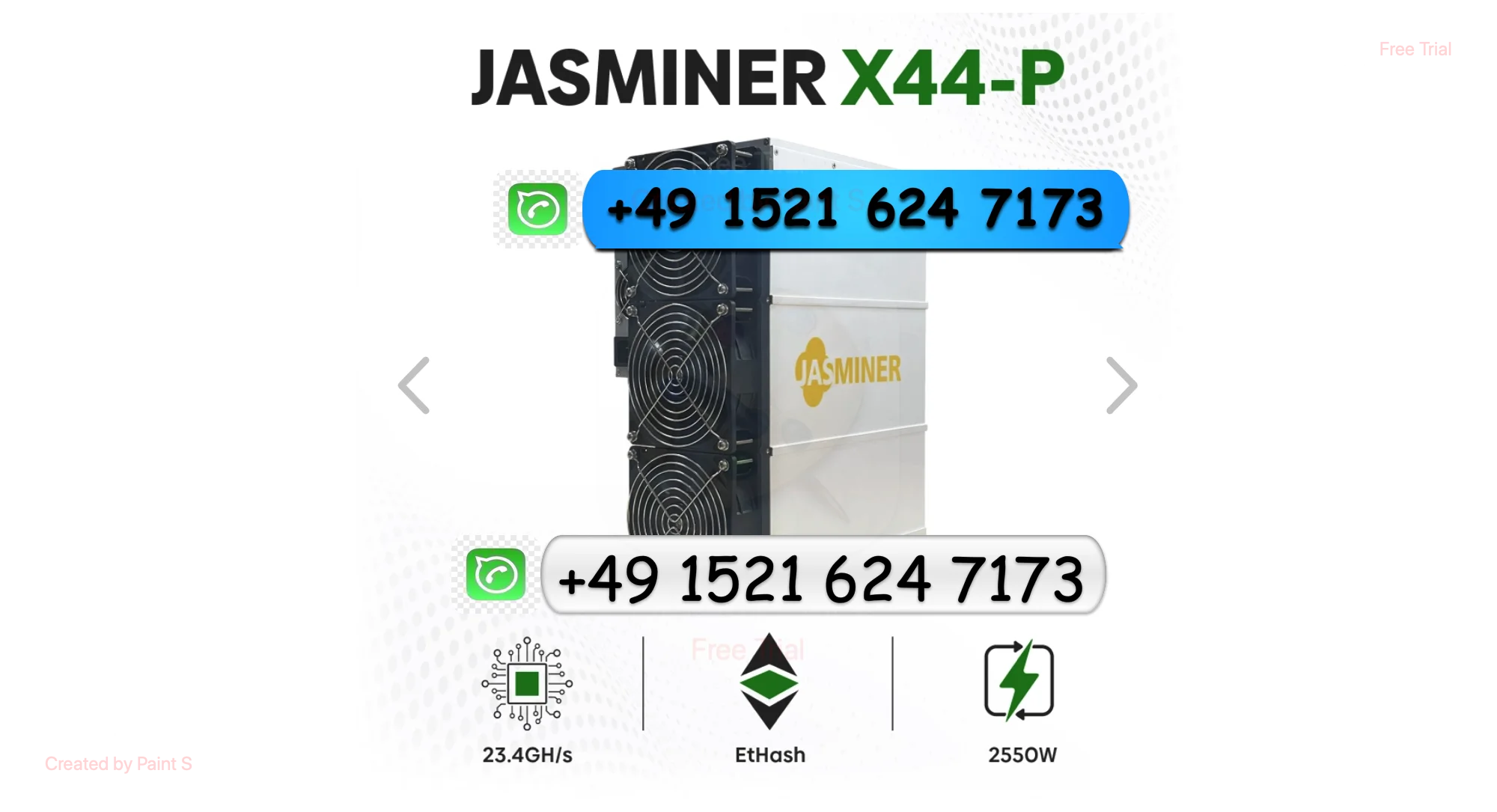 H ! PROMO ORDER FOR 2025 BUY 2 GET 1 Free Jasminer X44-P Ethereum Classic Miner 23.4Gh/s | BT-MINERS