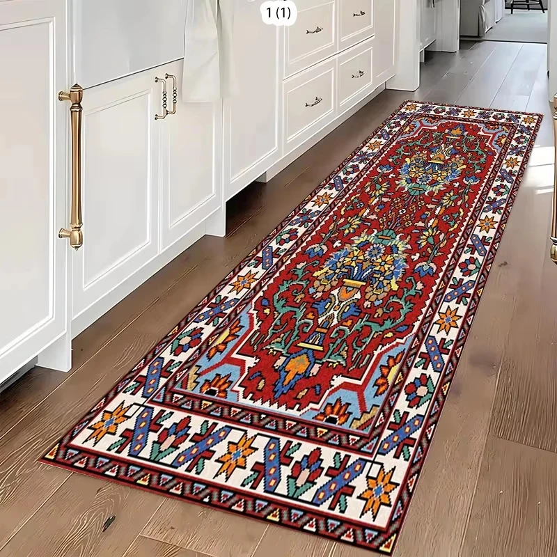 VIKAMA Vintage Persian Long Corridor Carpet Runner Rug Hallway Rug Doormat Rug For Bedroom Carpet For Living Room Home Decor