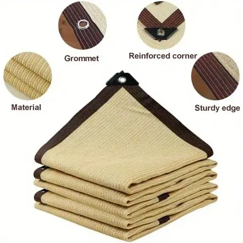 정원용 햇빛 쉐이드 천, 자외선 차단 메쉬 그물 캐노피 커버, 그로밋 뒤뜰 용품 포함, Unti-UV 차양