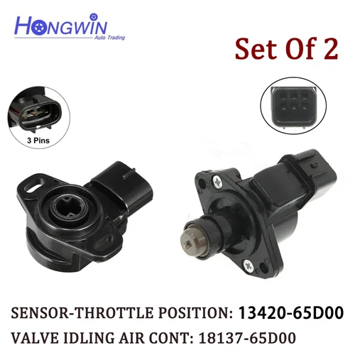 Juego de sensores de posición del acelerador y válvula IAC 13420-65D00 1813765D00 para Suzuki Grand Vitara XL-7 Chevrolet Tracker 1,6 2,0 2,7