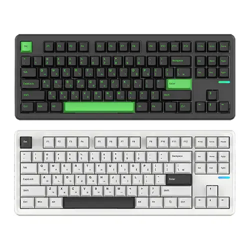 لوحة مفاتيح ميكانيكية سلكية/لاسلكية Spm Pl87W Montdol (أبيض) #3