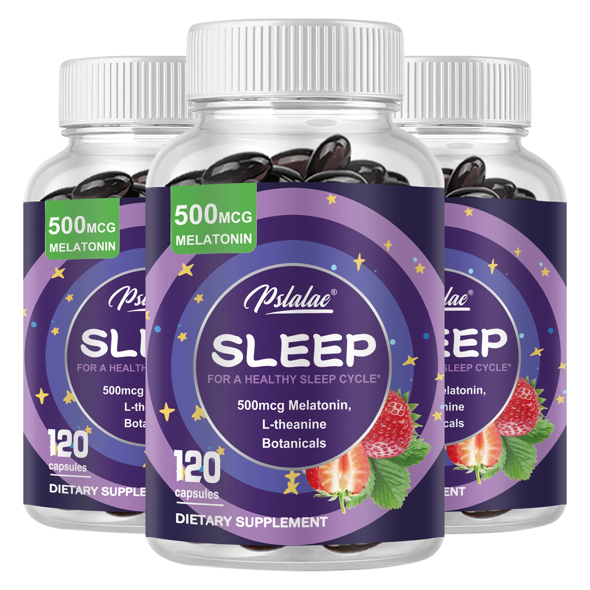 Sleep Support - Relieve Insomnia, Help Improve Sleep Quality, Reduce Wakefulness Time, and Help Deep Sleep - 120 Capsules