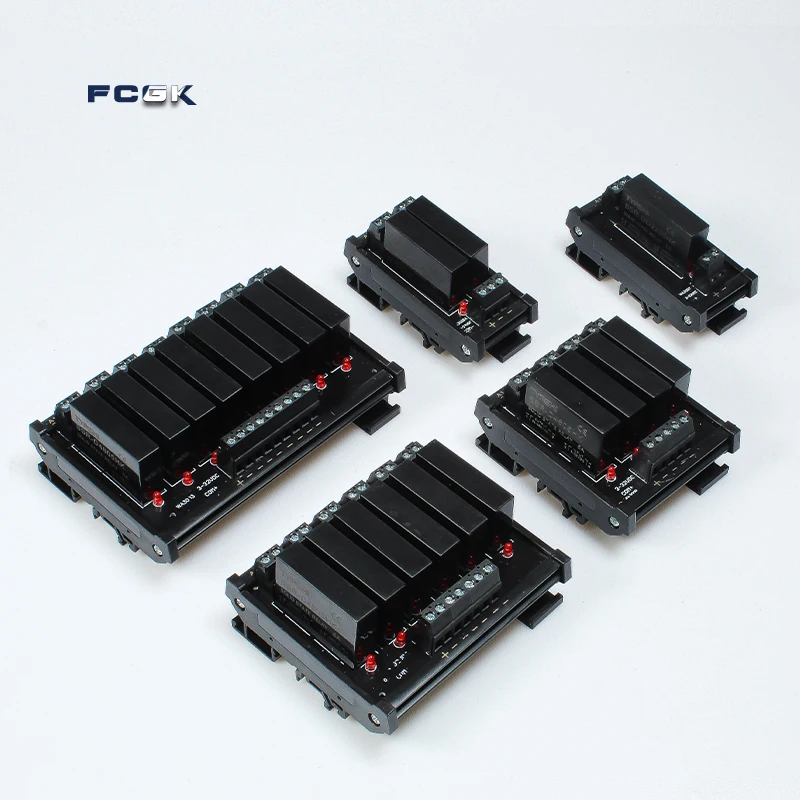 FCGK 1 2 4 6 8 Channel solid state relay Module PNP OR NPN Board 5V 12V 24V 32VDC PCB DC TO AC SSR Module