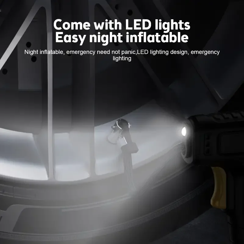 Portable Electric Tire Inflator Handheld Air Compressor Wireless/Wired Inflatable Pump Air Pump Tire Digital forCar Bicycle Ball