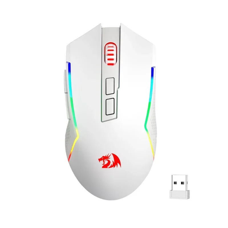 Redragon-M693 Mouse sem fio, com fio, BT, 2.4G, Bluetooth, jogos, 8000 DPI, conexão de 3 modos,
