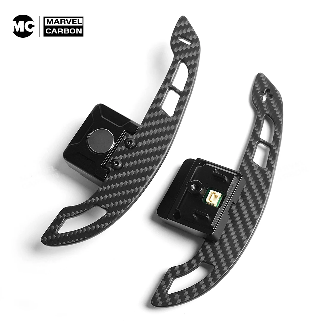 Steering Wheel Paddles Shift For BMW 5 Series G60 G61 i5 X3 G45 & G48 2025 Matt Carbon Fiber Magnetic Paddle Shifter Accessories