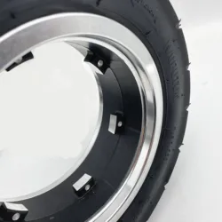 Tire with hub ring rim of MINIMOTORS DUALTRON DT Thunder Electric Scooter charmer front and rear