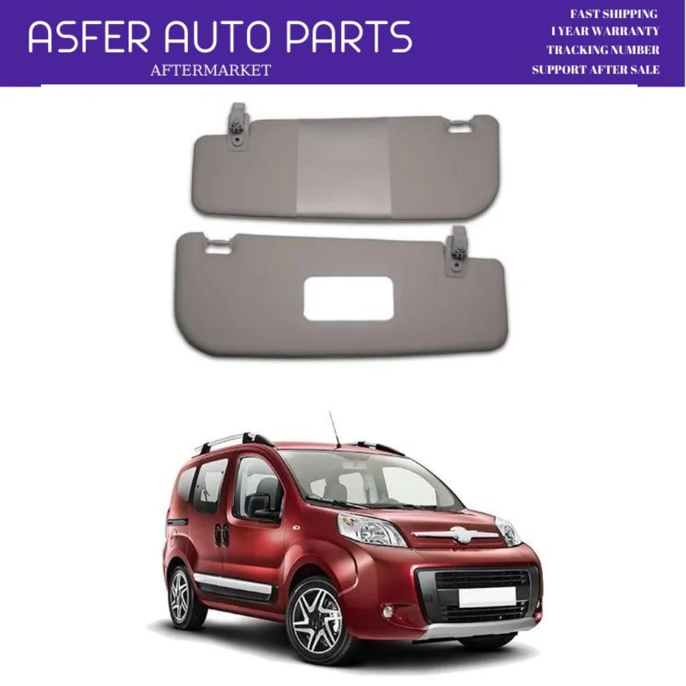 For Fiat FIORINO BIPPER NEMO Interior Sun Visor Left Right 2 Piece Set Car Sun Visor Protection Access Oem 7355646340E