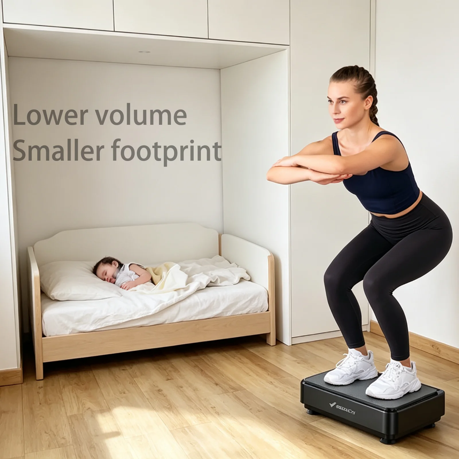 Home Gym Weight Machine - Plaque vibrante compacte à faible bruit