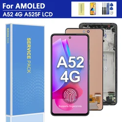 OLED Full Size For Samsung A52 4G LCD Display Touch Screen For Samsung A525 SM-A525F SM-A525F/DS LCD Digitizer Parts