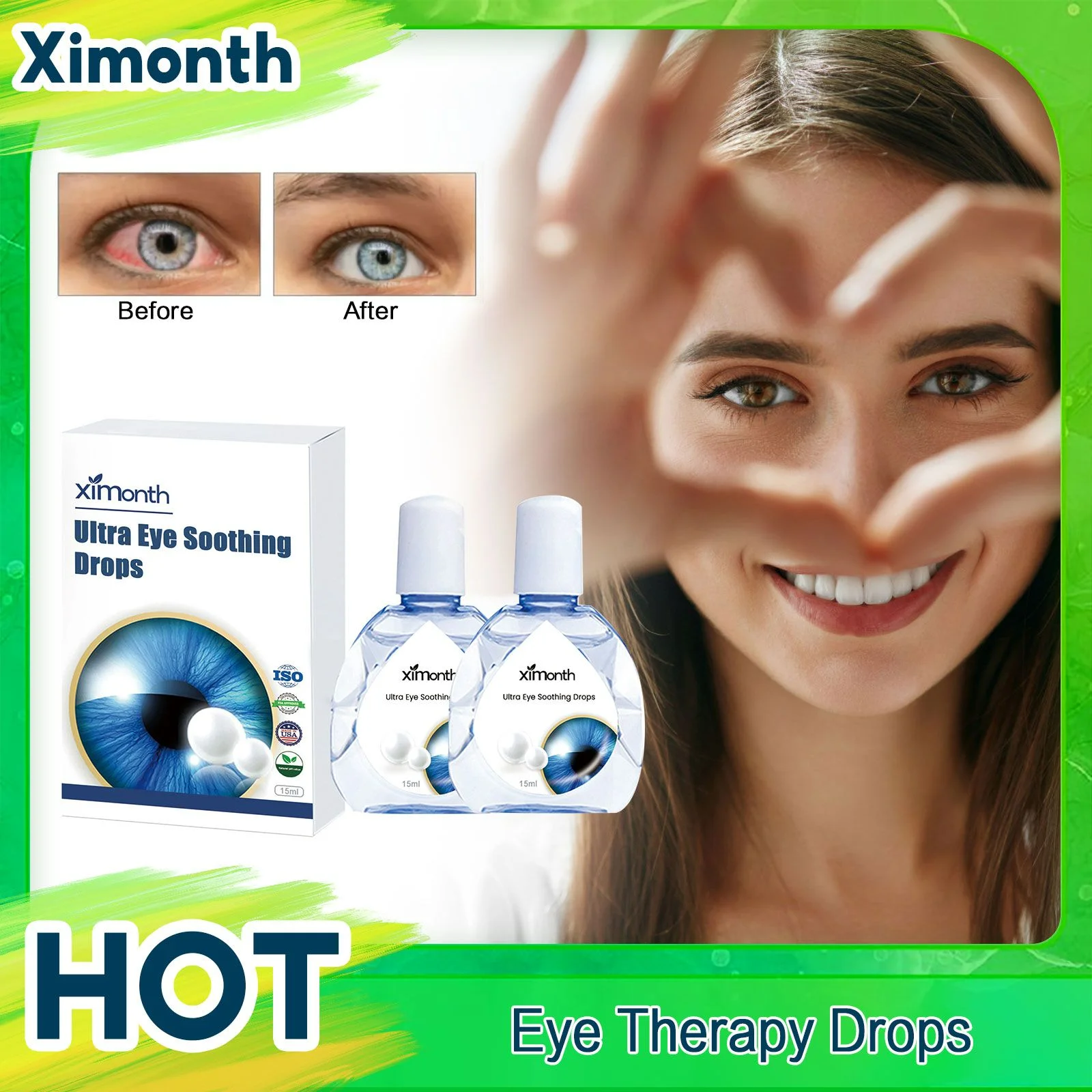 

Red Eyes Treatment Drop Soothing Eye Discomfort Relieve Visual Blurred Fatigue Care Improve Eyesight Cataract Eye Relief Drops