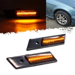 2Pcs Suitable For BMW E32 E34 E36 1990-1996 M3 M5 3 5 7 SERIES Dynamic LED Car Side Marker Lights Repeater Signal Lights