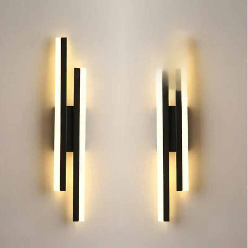 LED Slaapkamer Wandlamp Wandkandelaars Koperen Lijn Pijp Acryl Lampenkap Binnenverlichting voor Woonkamer Gang Lichtpunt - afbeelding 2