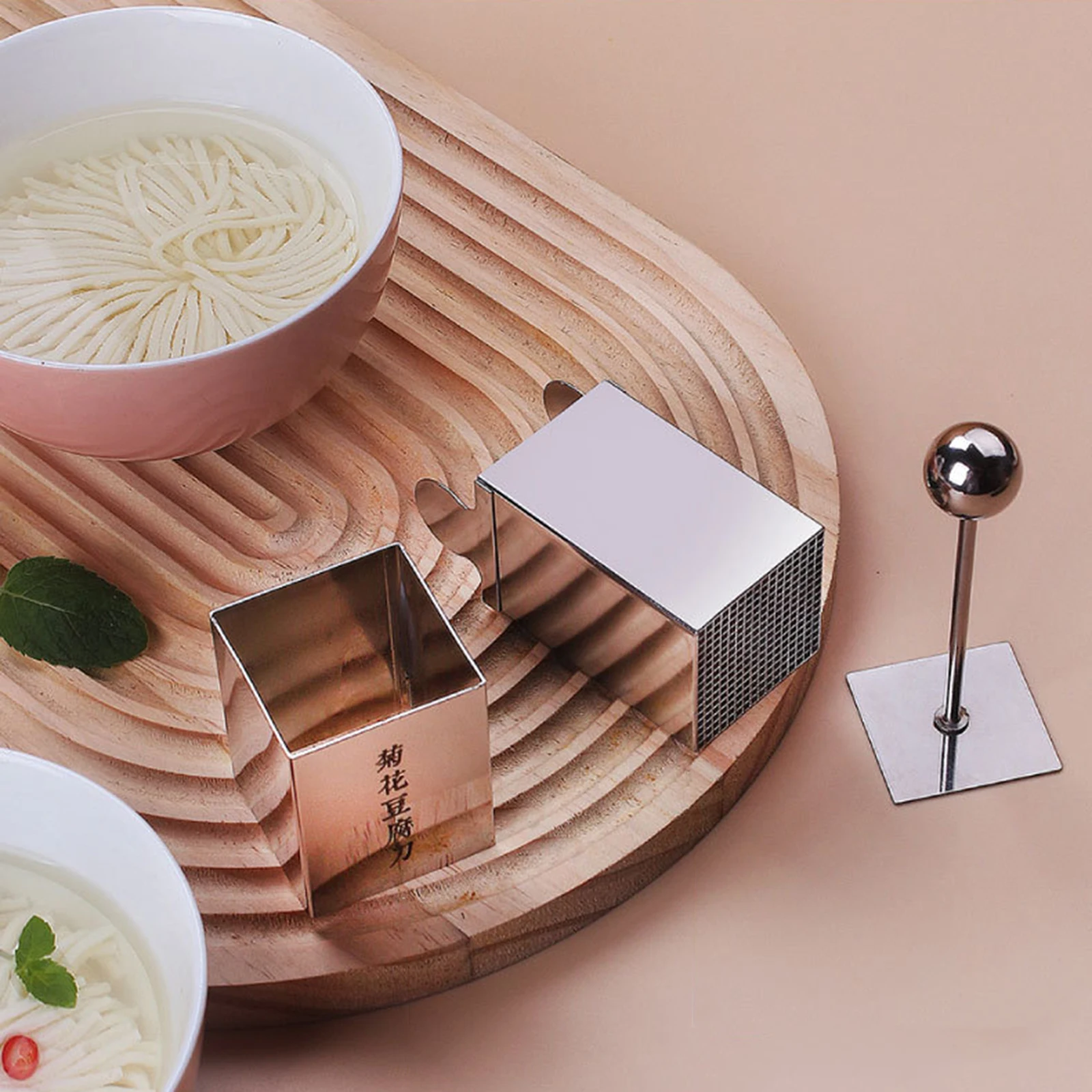 مكبس توفو من الفولاذ المقاوم للصدأ الإبداعي، متعدد الأغراض، سهل الاستخدام، أداة مطبخ الطبخ السريع DIY، للجزء المنزلي والجبن