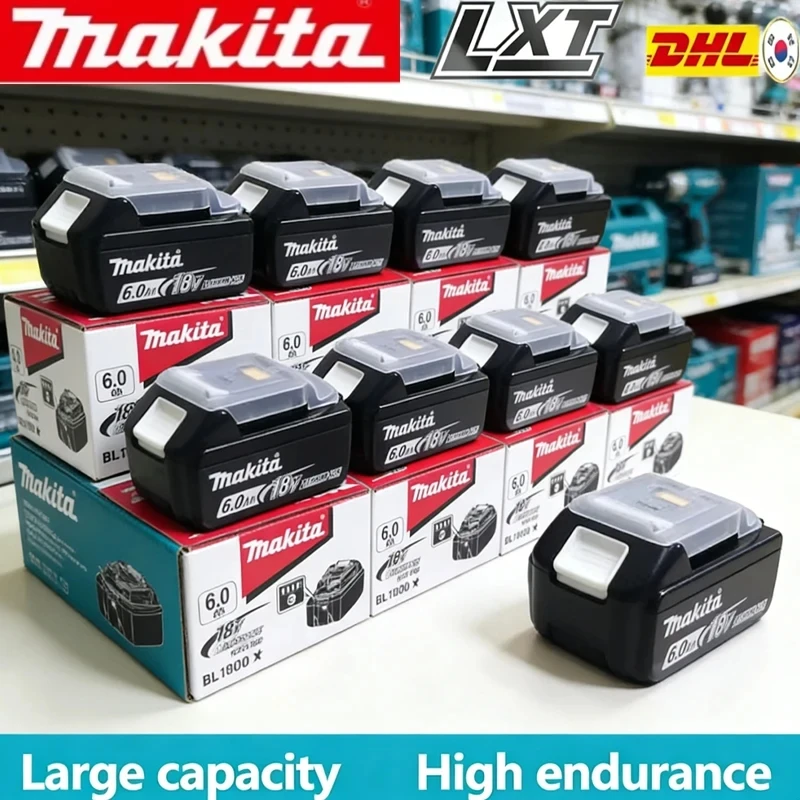 100% Genuine/Original Makita 18V Battery BL1850B BL1850 BL1860 BL 1860 BL1830 BL1815 BL1840 LXT400 6.0Ah for Makita Tools Drill