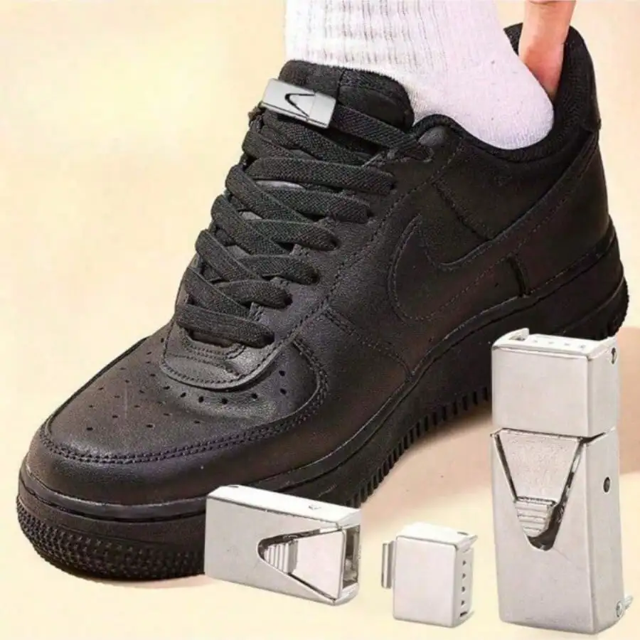 

9 Pairs of Black Non Tied Shoelaces, Elastic, Suitable for Street Style, Can Be Given As A Gift, The Perfect Birthday Gift