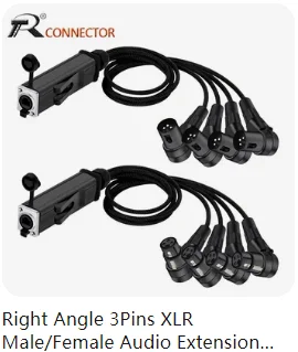 RJ45 CAT5 mit abgeschirmtem 4-Kanal-3-Pin-XLR-Stecker/Buchse, Multi-Netzwerk-Empfängerkabel für Bühnenaufnahmestudio – Detail 4