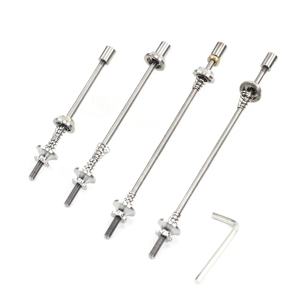 AliExpress SILVEROCK Titanium Skewers Ti Quick Release MTB Road Folding Bike Hex M4 74mm 100mm 130mm 135mm MTB Slow Release QR Skewer