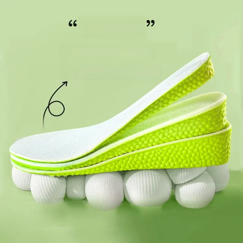 1 para sportowa wkładka amortyzująca dla stóp wzrost wzrostu szablony mężczyźni kobiety wkładki do butów 1.5cm/2.5cm/3.5cm rosnąca podeszwa — zdjęcie 2