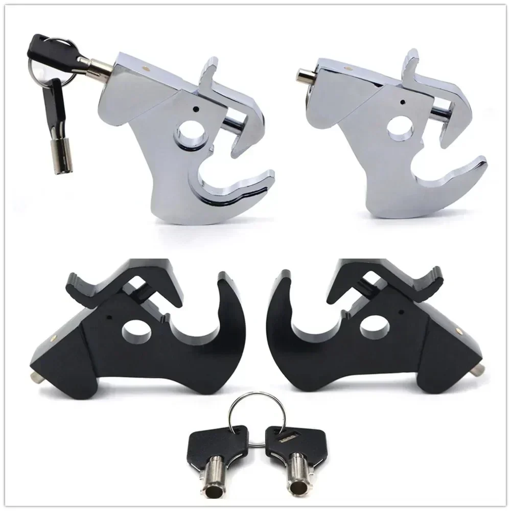 Kit de loquet de verrouillage détachable pour Harley Touring Sissy Bar porte-bagages 1984 – 2024, pièces de moteur chromées