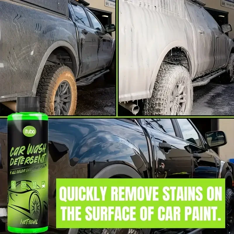 Picture 3: 100ml Car Wash Liquid, 1:100 High Concentration Car Wash Foam, Paint Surface Insect Glue Bird Droppings Cleaner, Car Mud Remover