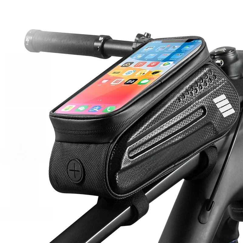 AliExpress West Biking WEST BIKING Bicycle Bag 7.0 Inch Phone Bag Waterproof Front Frame Cycling Bag Sensitive Touch Screen MTB Road Bike Bag