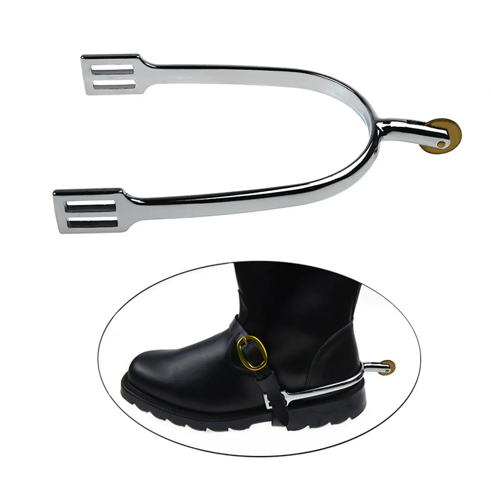 2 Pcs Horse Spurs Anti Rust Horse Riding Spurs Carbon Steel Boots Spurs Retro Cowboy Spurs Equipment for Training Competition