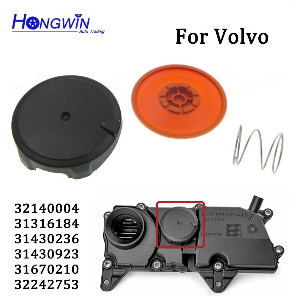 32140004 31316184 31430236 Engine PCV Valve Cover Kit Membrane For Volvo XC90 XC60 XC70 S60 S90 S80 V90 V60 31430923 31670210 