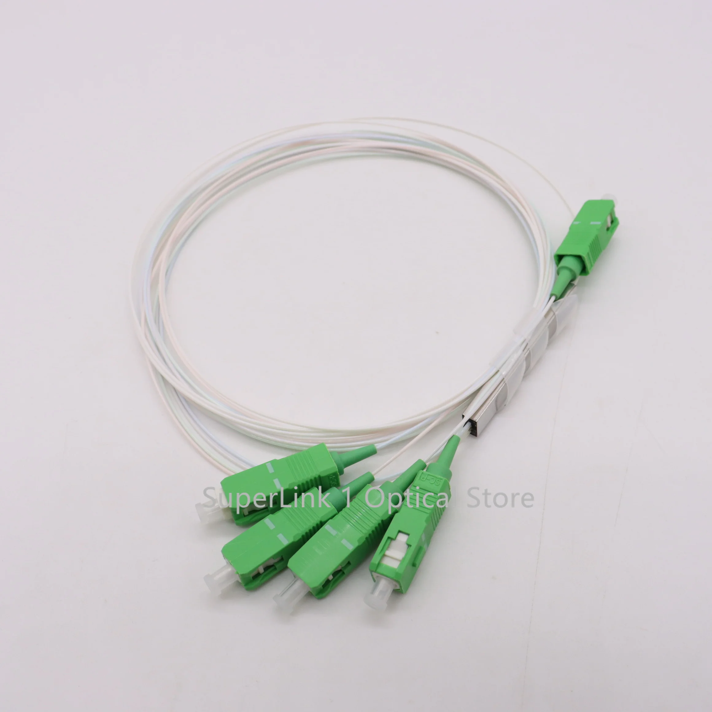 

10PCS Fiber optics PLC Splitter 1x4 SC APC SC UPC ftth Mini steel tube type 0.9mm Fiber optic splicer Connector free shipping