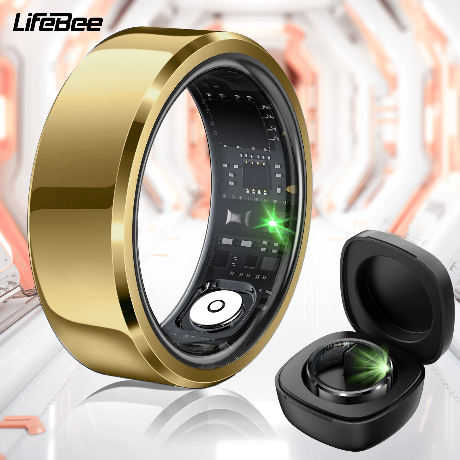 LIFEBEE R6 Couple Smart Ring .Health Testing And Multiple Sports Modes