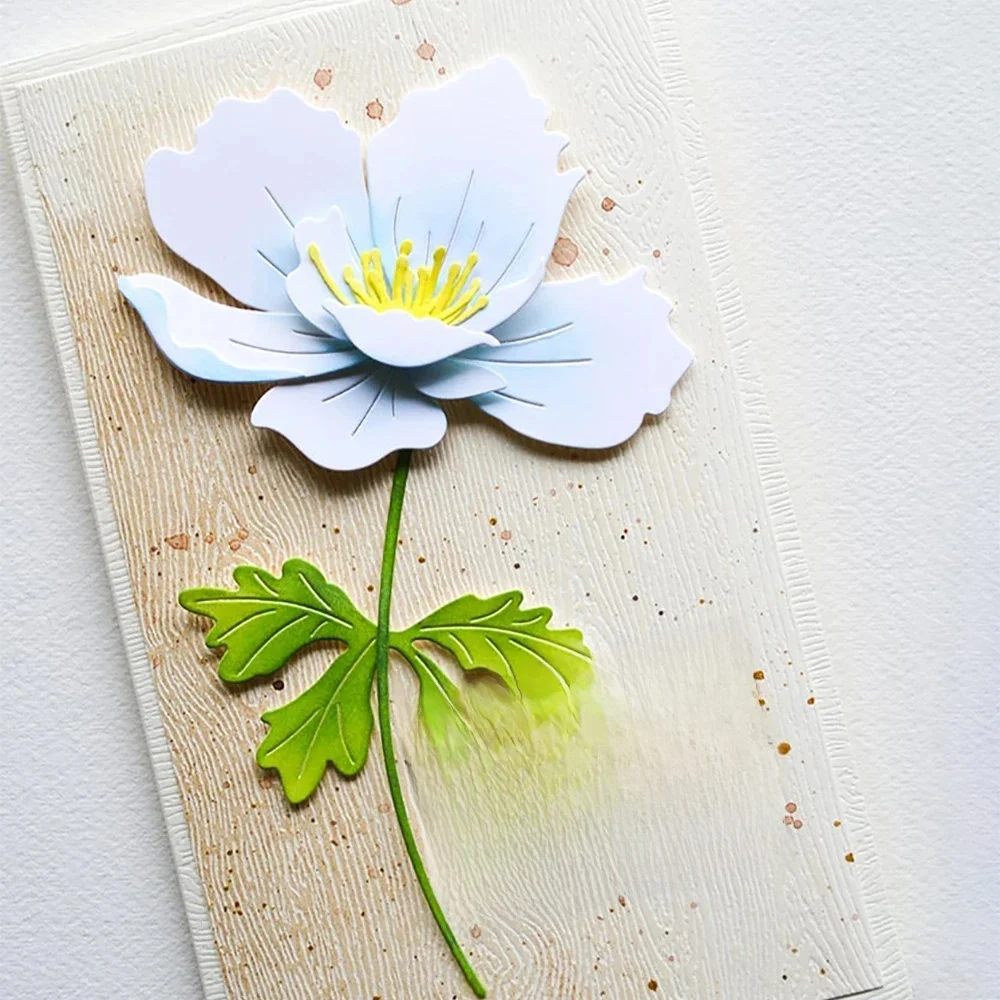 Anemoon-Bloei-Metaal-Snijden-Dies-Bloemen-Stengel-Knop-Tak-Bloem-Ambacht-Gestanst-Voor-Diy-Scrarpbooking (2) - afbeelding 2