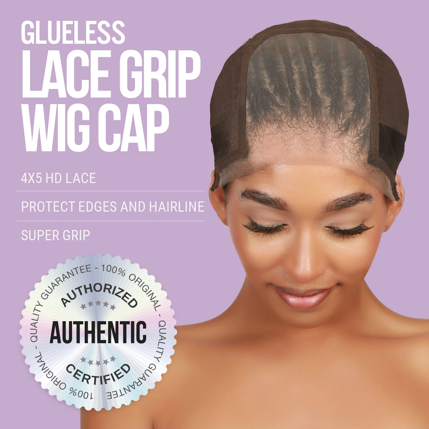 Studio Limited Glueless Lace Grip Wig Cap - Comfortable, Adjustable Fit, Secure Glueless Wear