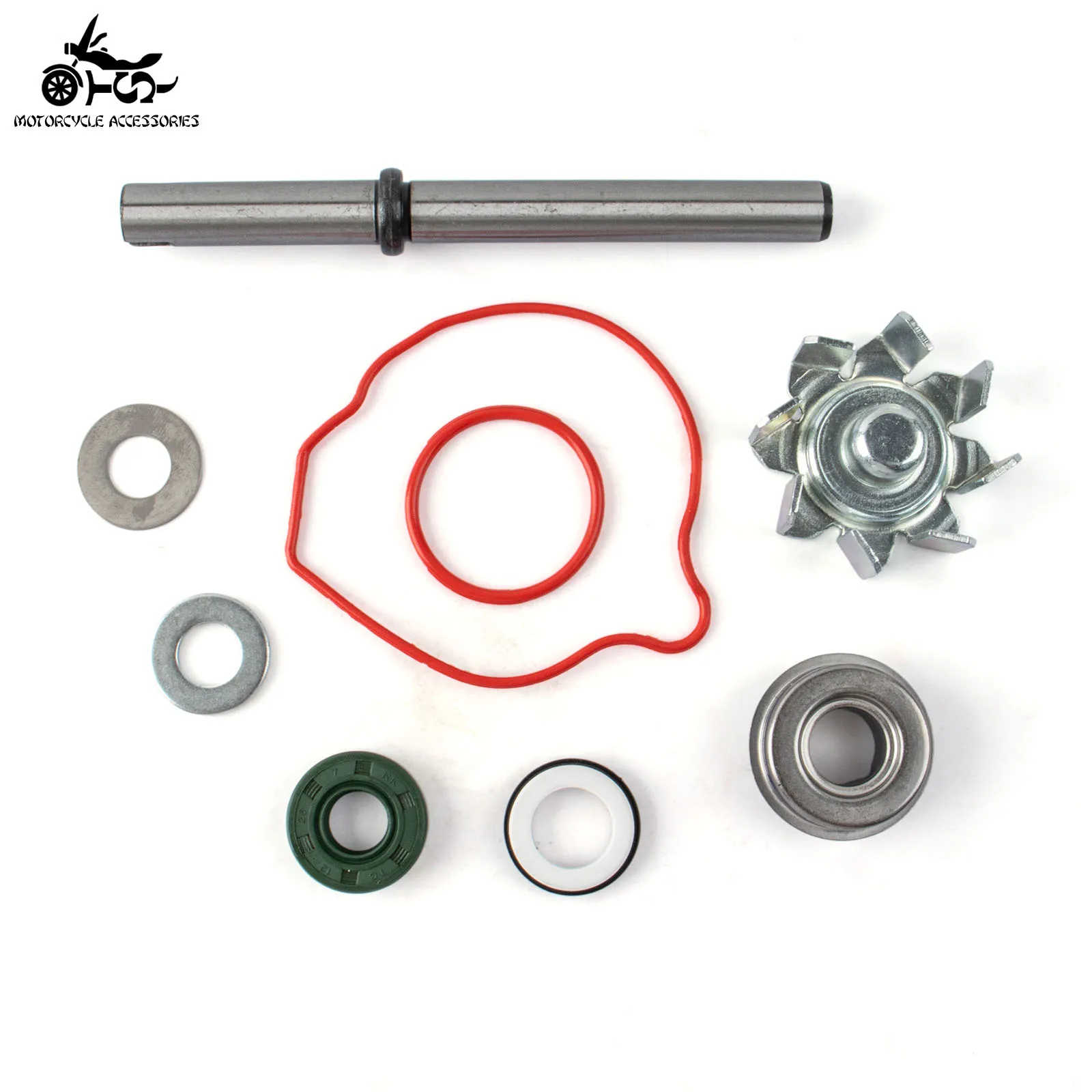 SJ Motorcycle Parts Water Pump Repair Kit For LONCIN VOGE DS525X KOVE MOTO 525X KE500 KE525 Impeller Shaft Seal Gasket Set