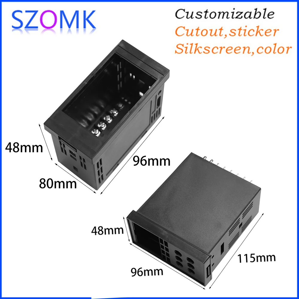 SZOMK ABS Plastic Enclosure 48×96 Cabinet Mount Smart Digital Temperature Controller Housing Welded Case